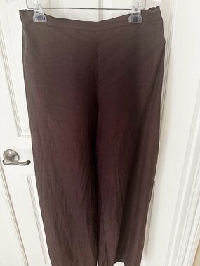 Bryn Walker Brown Large Linen Pants